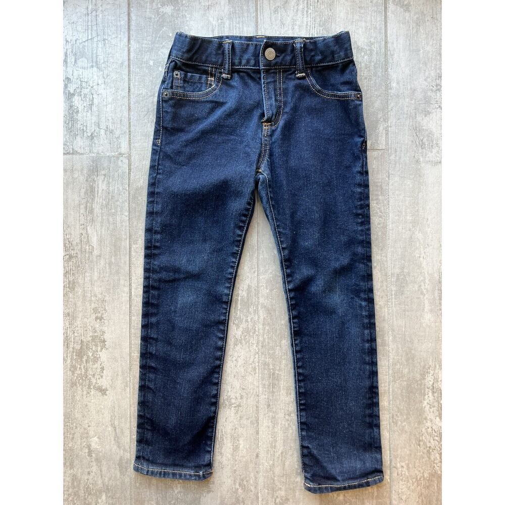 Gap Baby Boy Stretch Denim Jeans Dark Rinsed Wash Indigo 6 Regular Slim Casual